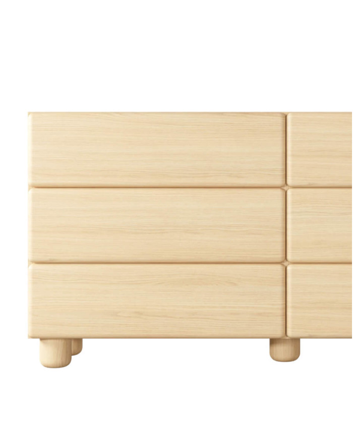 Komoda Lomo 6S, z szufladami, Dąb vicenza, Laski Meble