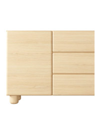 Komoda Lomo 1D3S, jednodrzwiowa z szufladami, Dąb vicenza, Laski Meble