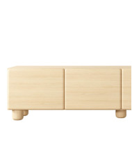 Szafka rtv Lomo 4D, czterodrzwiowa, Dąb vicenza, Laski Meble