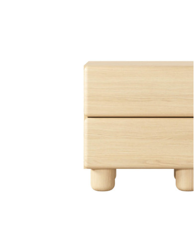 Szafka nocna Lomo 2S, z szufladami, Dąb vicenza, Laski Meble