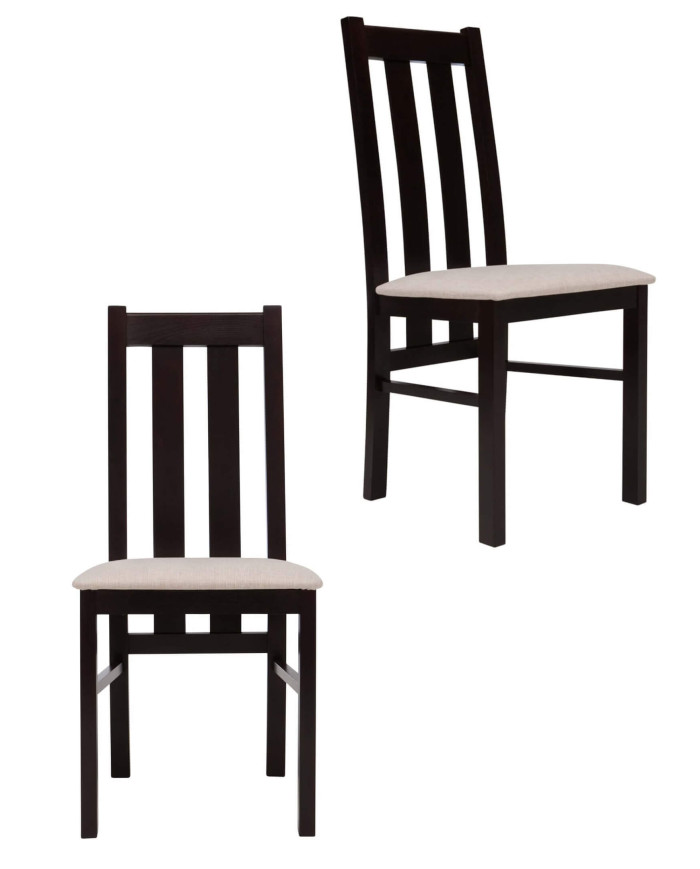 Krzesło KT10, tapicerowane siedzisko, stelaż bukowy, DREW-MARK