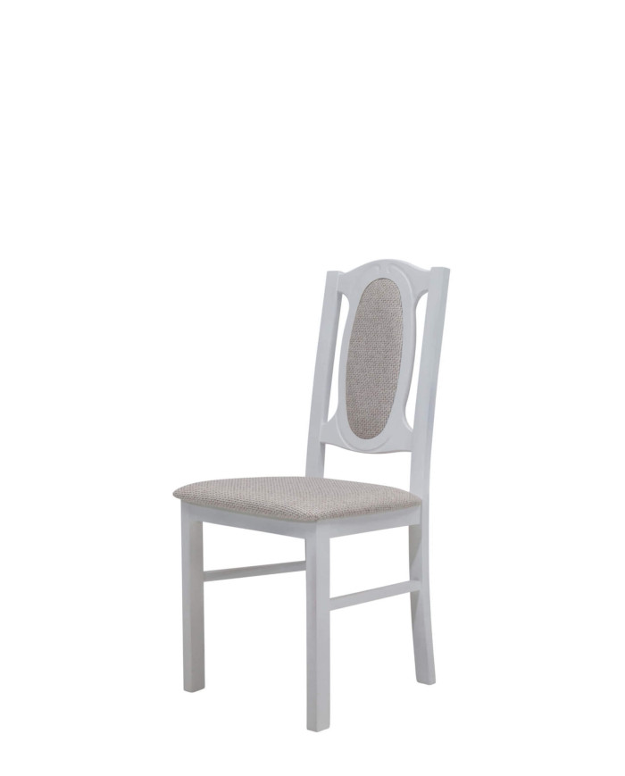 Krzesło KT12, tapicerowane siedzisko i oparcie, stelaż bukowy, DREW-MARK