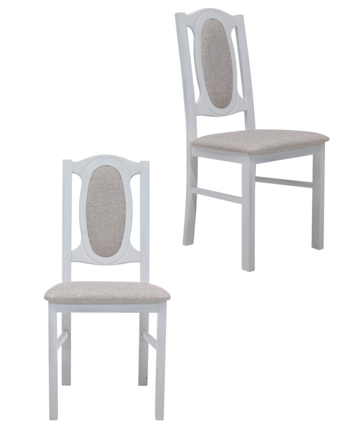 Krzesło KT12, tapicerowane siedzisko i oparcie, stelaż bukowy, DREW-MARK