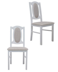 Krzesło KT12, tapicerowane siedzisko i oparcie, stelaż bukowy, DREW-MARK