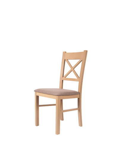 Krzesło KT22, tapicerowane siedzisko, stelaż bukowy, DREW-MARK