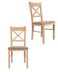 Krzesło KT22, tapicerowane siedzisko, stelaż bukowy, DREW-MARK