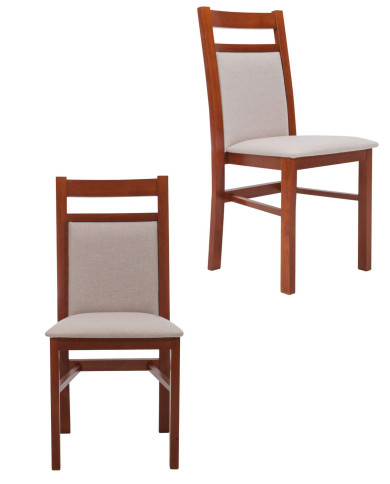 Krzesło KT53, tapicerowane siedzisko i oparcie, stelaż bukowy, DREW-MARK