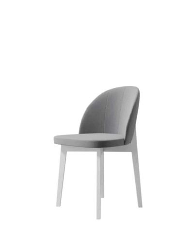 Krzesło KT66/W, tapicerowane siedzisko i oparcie, stelaż bukowy, DREW-MARK