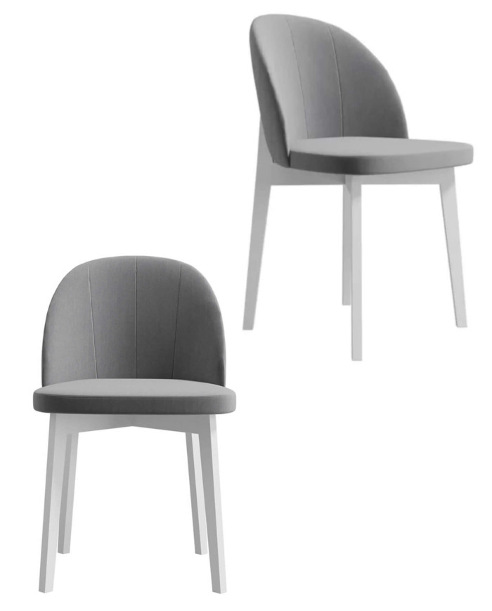 Krzesło KT66/W, tapicerowane siedzisko i oparcie, stelaż bukowy, DREW-MARK