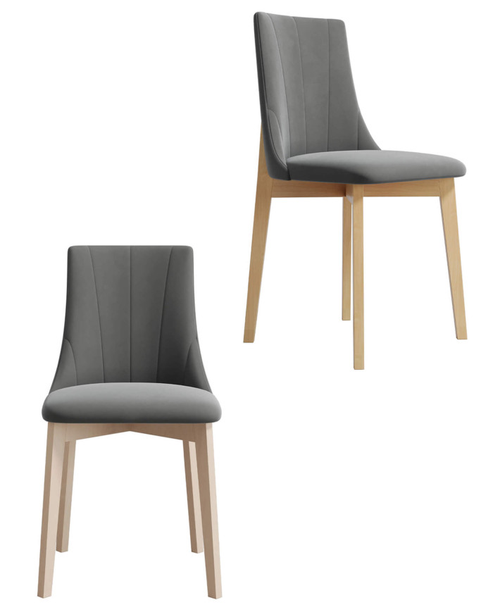 Krzesło KT61/W, tapicerowane siedzisko i oparcie, stelaż bukowy, DREW-MARK