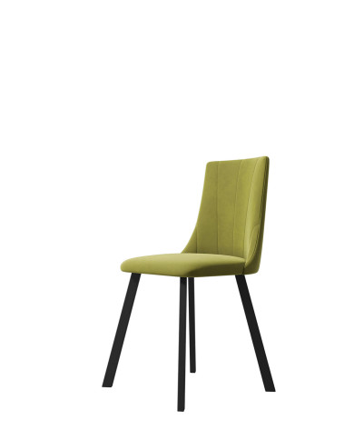 Krzesło KT61/M1, tapicerowane siedzisko i oparcie, metalowe nogi, DREW-MARK