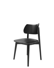 Krzesło KT63, tapicerowane siedzisko, stelaż bukowy, DREW-MARK