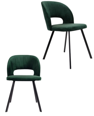 Krzesło KT660/M1, tapicerowane siedzisko i oparcie, metalowe nogi, DREW-MARK