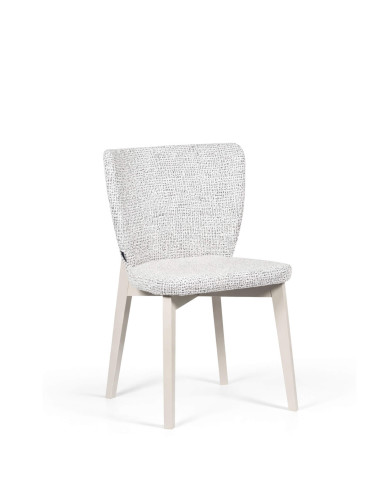 Krzesło KT67, tapicerowane siedzisko i oparcie, stelaż bukowy, DREW-MARK