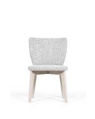 Krzesło KT67, tapicerowane siedzisko i oparcie, stelaż bukowy, DREW-MARK