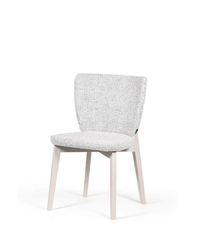 Krzesło KT67, tapicerowane siedzisko i oparcie, stelaż bukowy, DREW-MARK