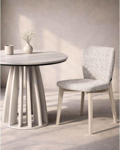 Krzesło KT67, tapicerowane siedzisko i oparcie, stelaż bukowy, DREW-MARK