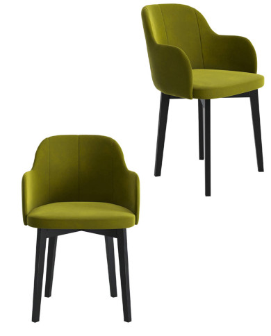 Krzesło, fotelik F68/N, tapicerowane siedzisko i oparcie, stelaż bukowy, DREW-MARK