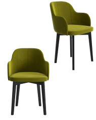 Krzesło, fotelik F68/N, tapicerowane siedzisko i oparcie, stelaż bukowy, DREW-MARK