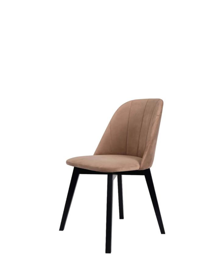 Krzesło KT68N, tapicerowane siedzisko i oparcie, stelaż bukowy, DREW-MARK