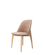 Krzesło KT68/W, tapicerowane siedzisko i oparcie, stelaż bukowy, DREW-MARK