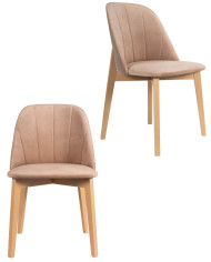 Krzesło KT68/W, tapicerowane siedzisko i oparcie, stelaż bukowy, DREW-MARK