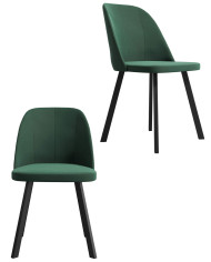 Krzesło KT68/M1, tapicerowane siedzisko i oparcie, metalowe nogi, DREW-MARK