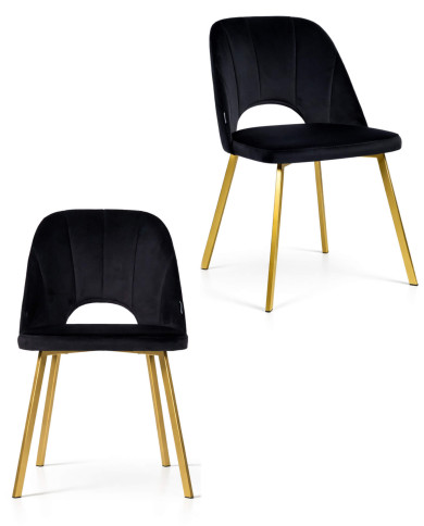 Krzesło KT680/M1, tapicerowane siedzisko i oparcie, metalowe nogi, DREW-MARK