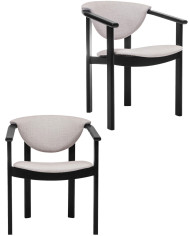 Krzesło, fotel F1, tapicerowane siedzisko i oparcie, stelaż bukowy, DREW-MARK