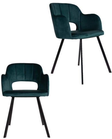 Krzesło, fotel F680/M1, tapicerowane siedzisko i oparcie, metalowe nogi, DREW-MARK