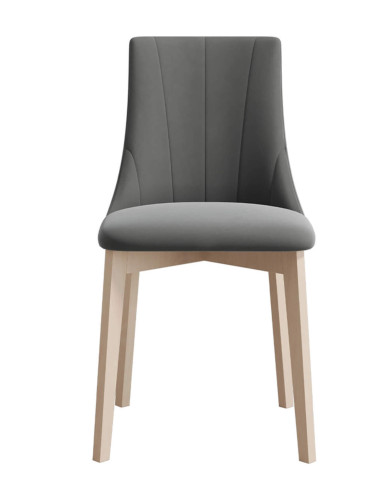 Krzesło KT61/W, tapicerowane siedzisko i oparcie, stelaż bukowy, DREW-MARK