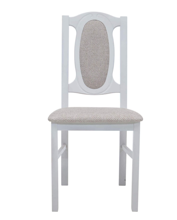 Krzesło KT12, tapicerowane siedzisko i oparcie, stelaż bukowy, DREW-MARK