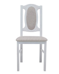 Krzesło KT12, tapicerowane siedzisko i oparcie, stelaż bukowy, DREW-MARK