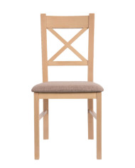 Krzesło KT22, tapicerowane siedzisko, stelaż bukowy, DREW-MARK