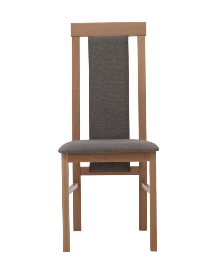Krzesło KT30, tapicerowane siedzisko i oparcie, stelaż bukowy, DREW-MARK
