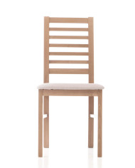 Krzesło KT57, tapicerowane siedzisko, stelaż bukowy, DREW-MARK
