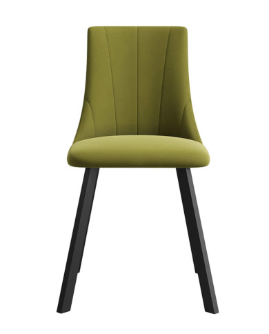 Krzesło KT61/M1, tapicerowane siedzisko i oparcie, metalowe nogi, DREW-MARK