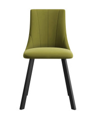 Krzesło KT61/M1, tapicerowane siedzisko i oparcie, metalowe nogi, DREW-MARK