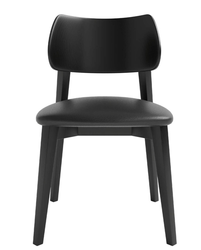 Krzesło KT63, tapicerowane siedzisko, stelaż bukowy, DREW-MARK