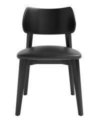 Krzesło KT63, tapicerowane siedzisko, stelaż bukowy, DREW-MARK