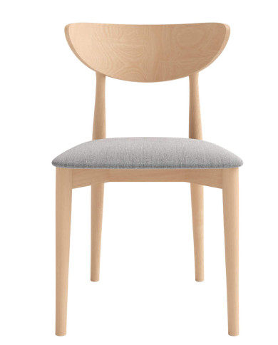 Krzesło KT65, tapicerowane siedzisko, stelaż bukowy, DREW-MARK