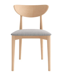 Krzesło KT65, tapicerowane siedzisko, stelaż bukowy, DREW-MARK