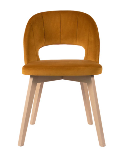 Krzesło KT660/N, tapicerowane siedzisko i oparcie, stelaż bukowy, DREW-MARK