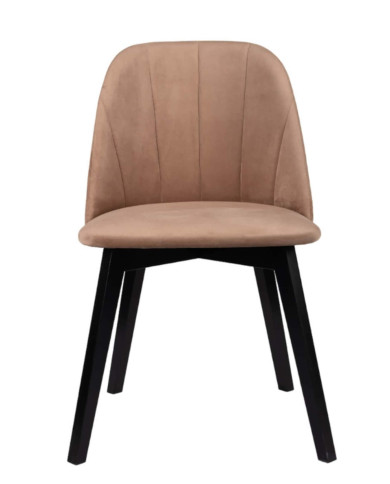 Krzesło KT68N, tapicerowane siedzisko i oparcie, stelaż bukowy, DREW-MARK