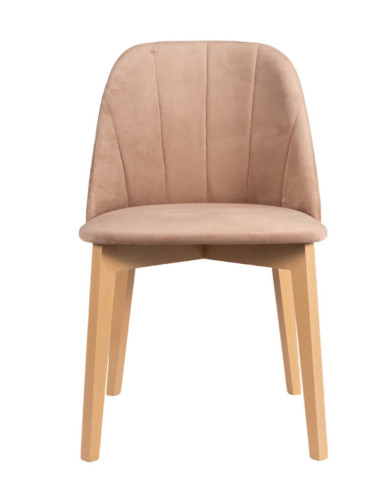 Krzesło KT68/W, tapicerowane siedzisko i oparcie, stelaż bukowy, DREW-MARK