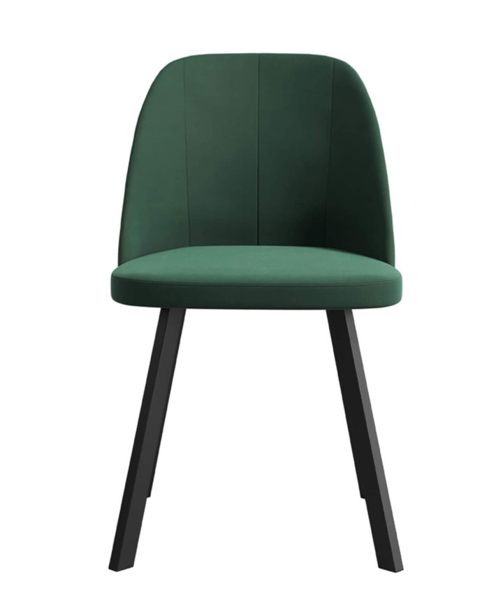 Krzesło KT68/M1, tapicerowane siedzisko i oparcie, metalowe nogi, DREW-MARK