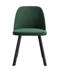 Krzesło KT68/M1, tapicerowane siedzisko i oparcie, metalowe nogi, DREW-MARK