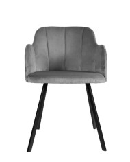 Krzesło, fotel F68/M1, tapicerowane siedzisko i oparcie, nogi metalowe, DREW-MARK