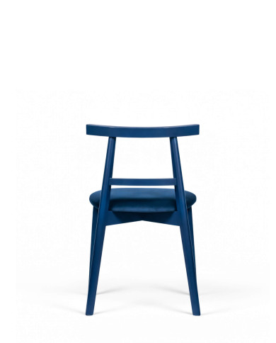 Krzesło KT71, tapicerowane siedzisko, drewniane oparcie, stelaż bukowy, DREW-MARK