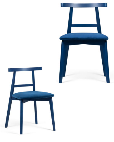 Krzesło KT71, tapicerowane siedzisko, drewniane oparcie, stelaż bukowy, DREW-MARK